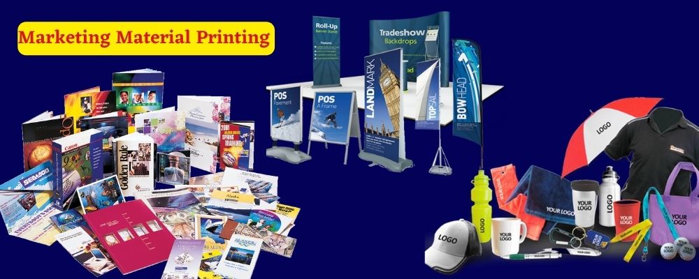 Marketing material printing store